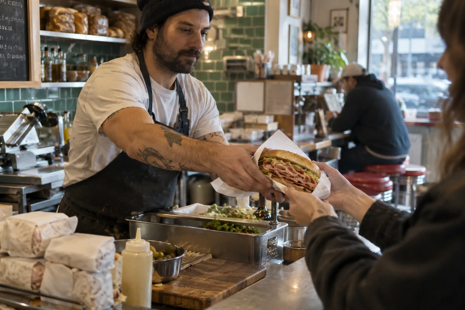 Illustrative scene at The Deli Counter