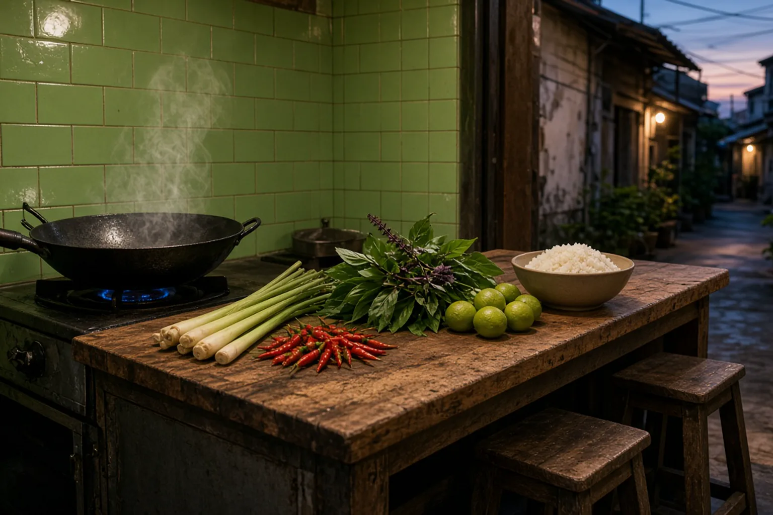 Illustrative scene at Lemongrass Gate